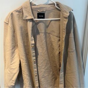 DUER Mole Skin Beige Button-Up Shirt